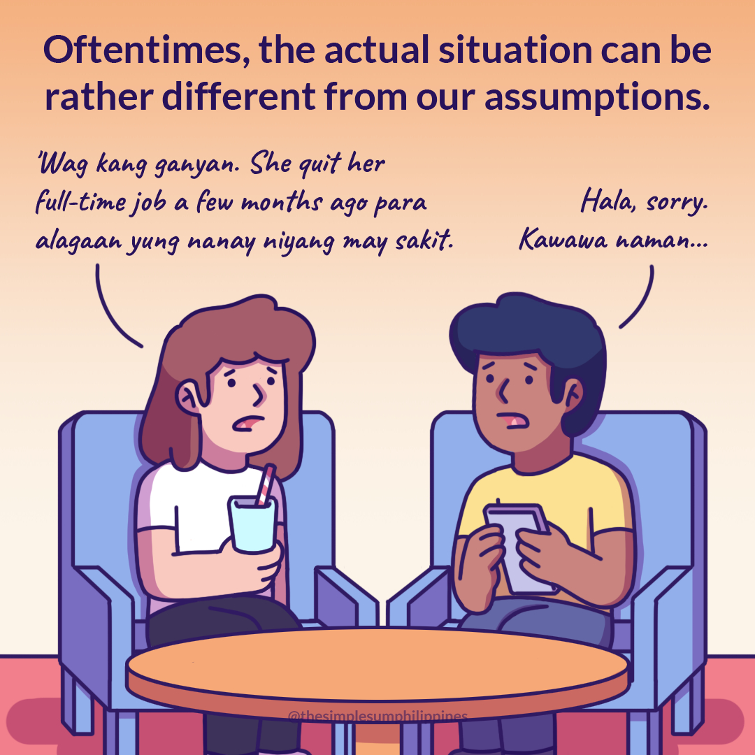 It s Easy To Make Assumptions The Simple Sum Philippines
