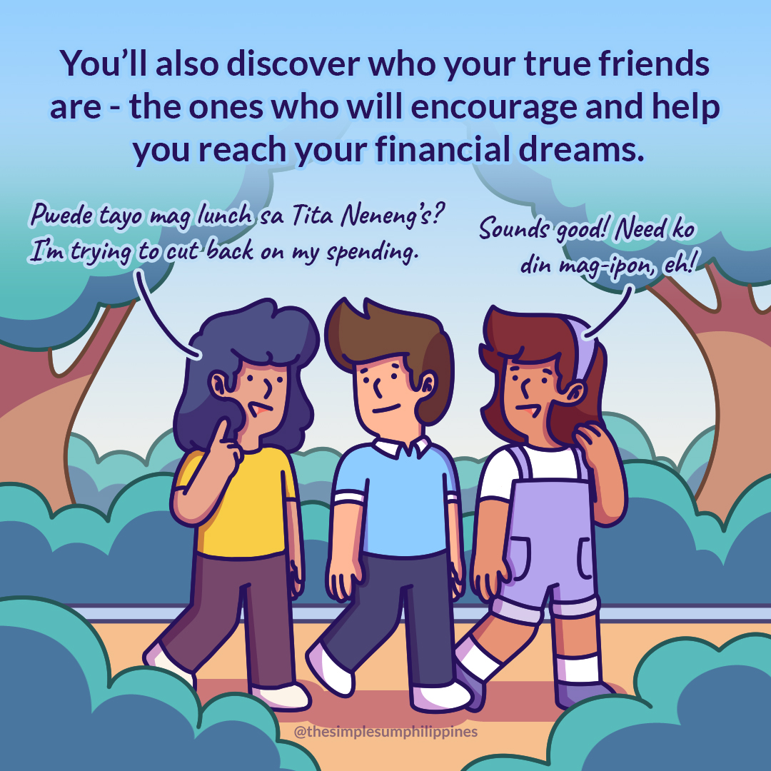 True friends form connections that go beyond money.